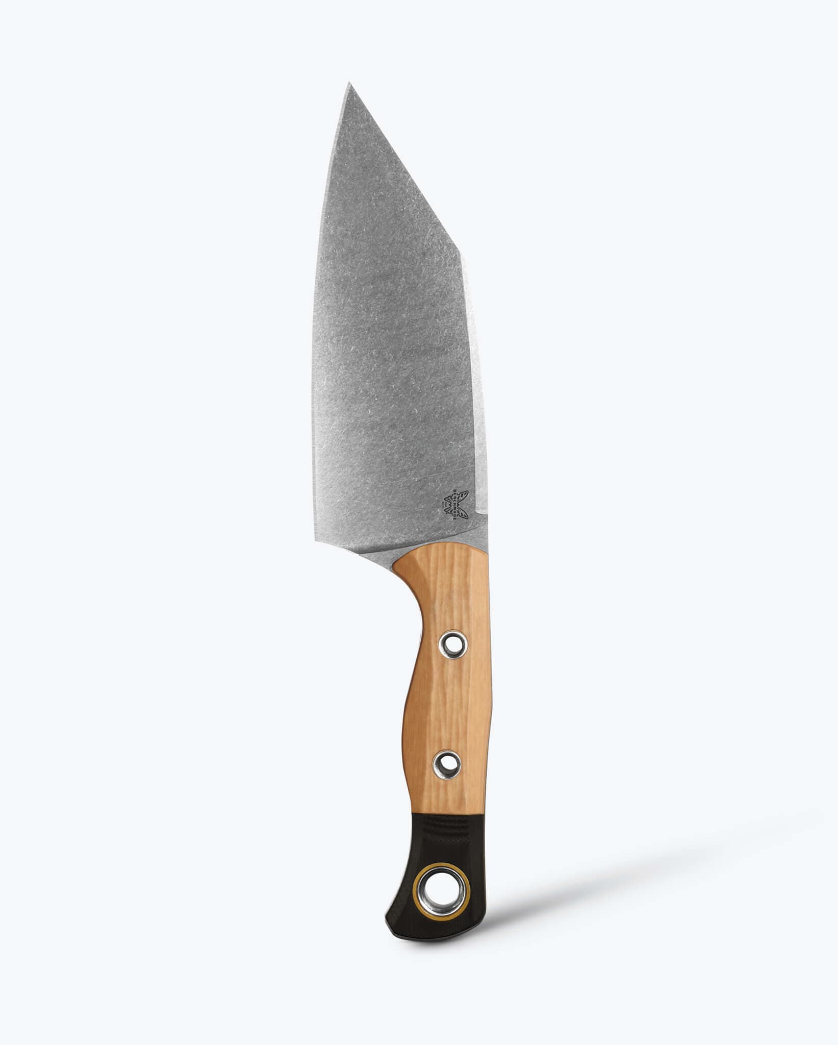 Benchmade Station Knife 4010-02 front view – 5.9″ CPM-154 clip point kitchen knife, Maple Valley Richlite
