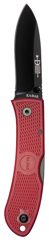 Ka-Bar Dozier Lightweight Lock Back Folding Knife 3in AUS 8 Steel Blade  - 4062RD