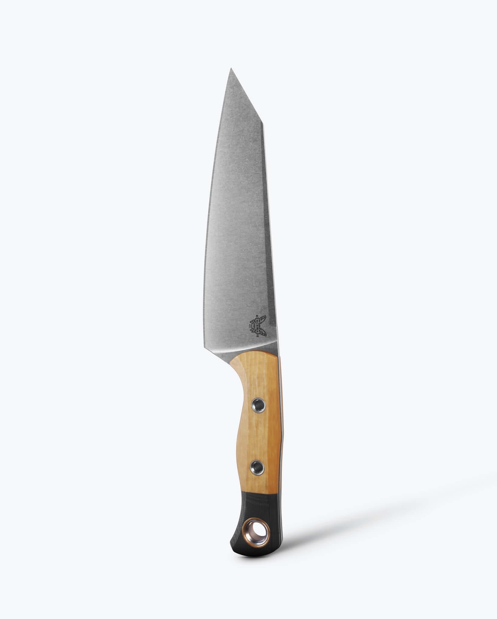 Benchmade Wildcoast 4070-02 front view – 6.83″ CPM-154 clip point outdoor chef knife, Maple Valley Richlite
