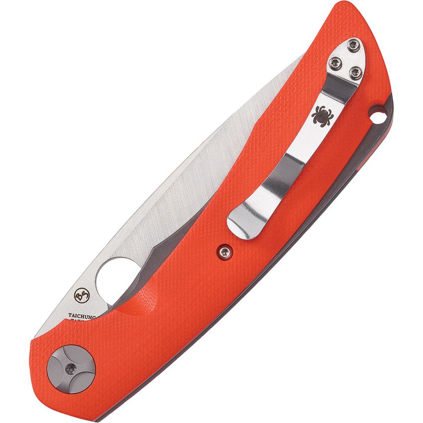 Spyderco Subvert Folding Knife 4.14 S30V Steel Blade Orange Titanium/G-10 Handles - C239GPOR