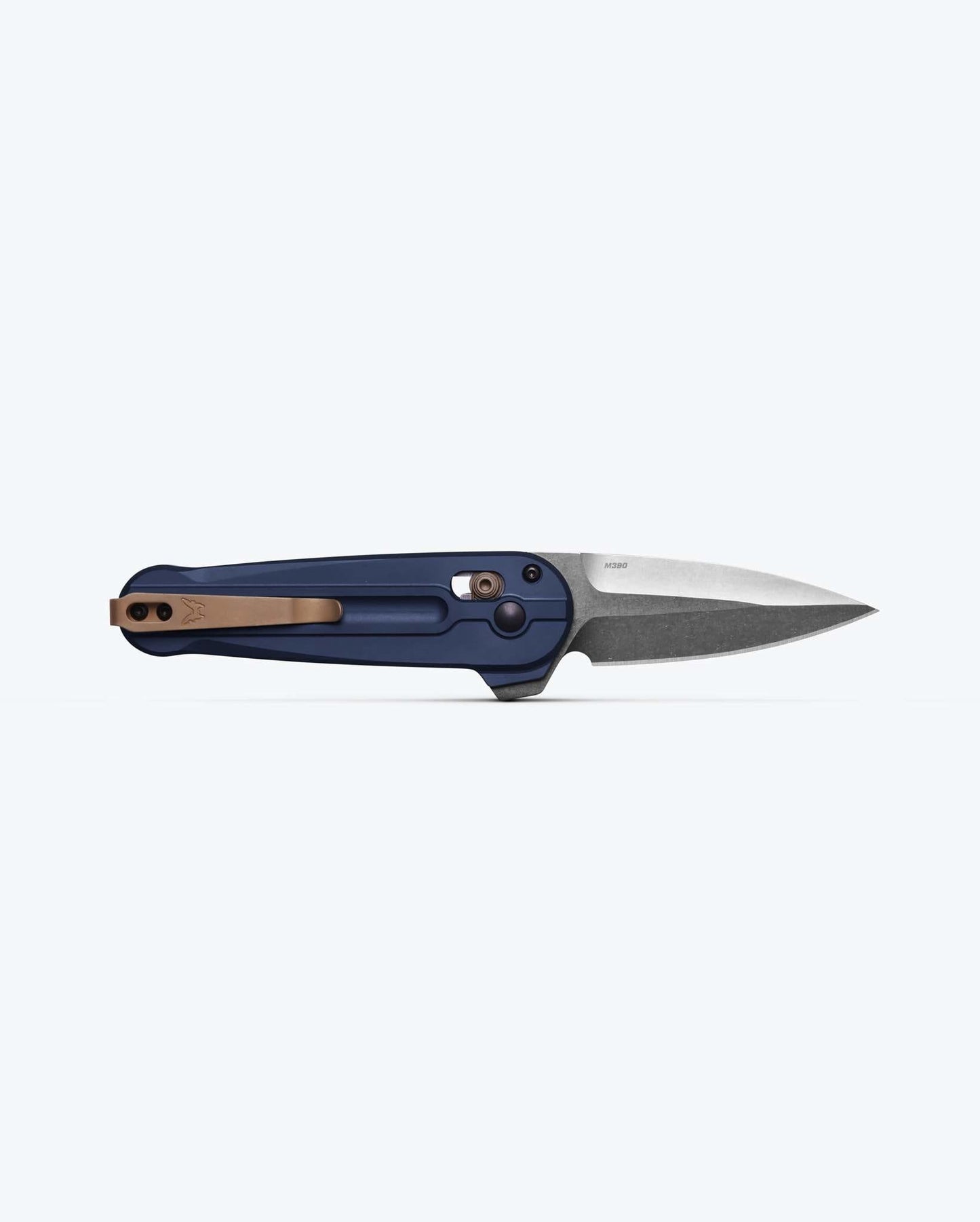 Benchmade Lowden 491 blade detail – M390 spear point