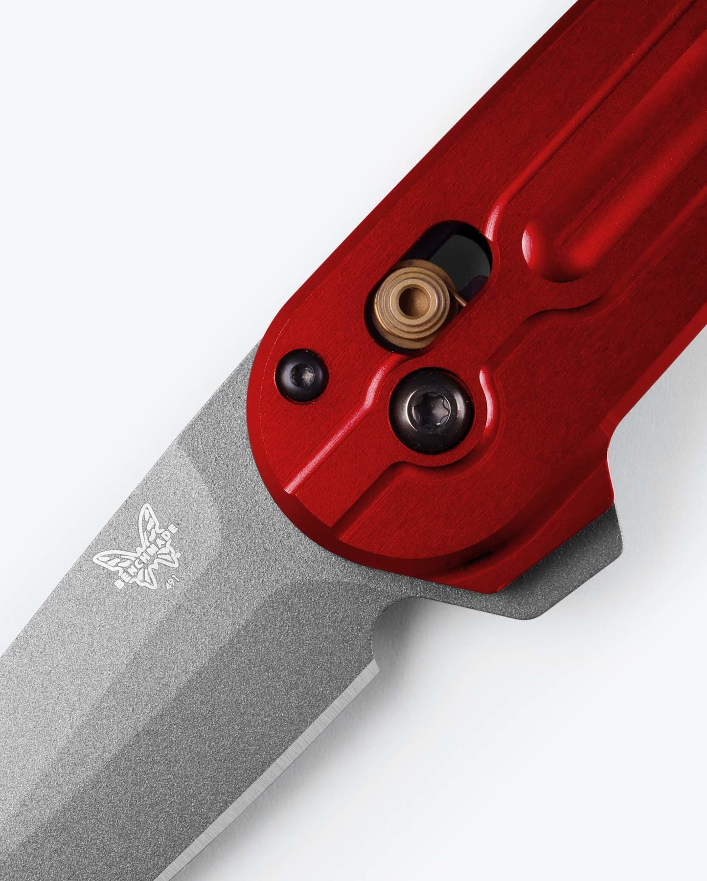 Benchmade Lowden 491GY-01 AXIS Lock flipper detail