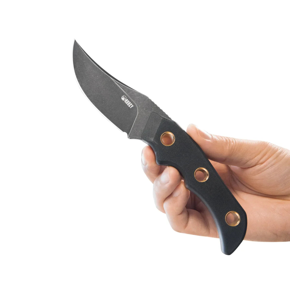 Kubey Knife Blade Hunter 3.38" 14C28N Black G10 KUB375B