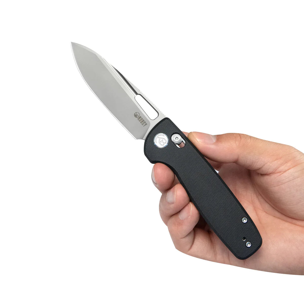 Kubey Knife Bluff 3.19" Sandvik 14C28N Black G10 KUB248D