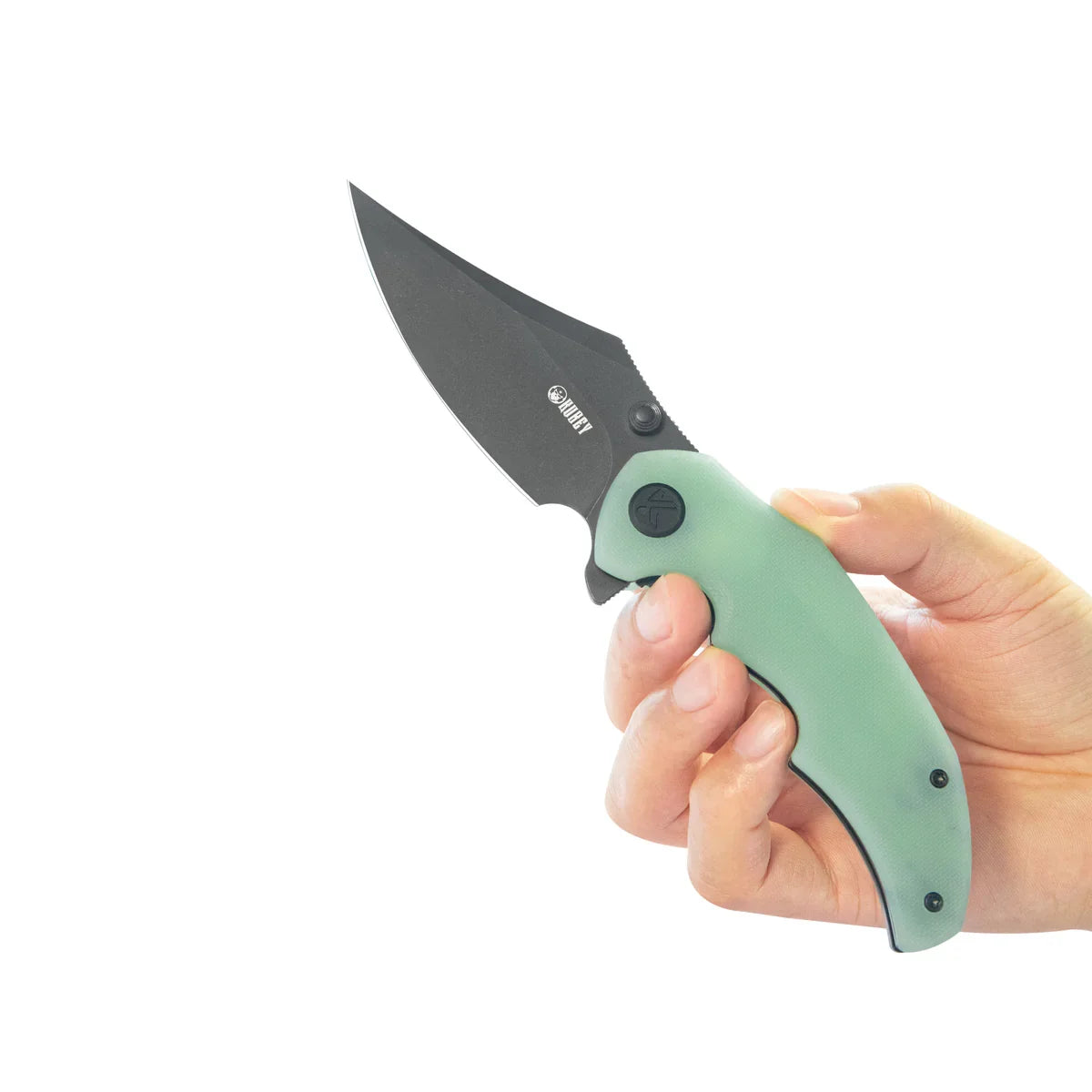 Kubey Knife Ceto 3.46" 14C28N Jade G-10 KUB181F