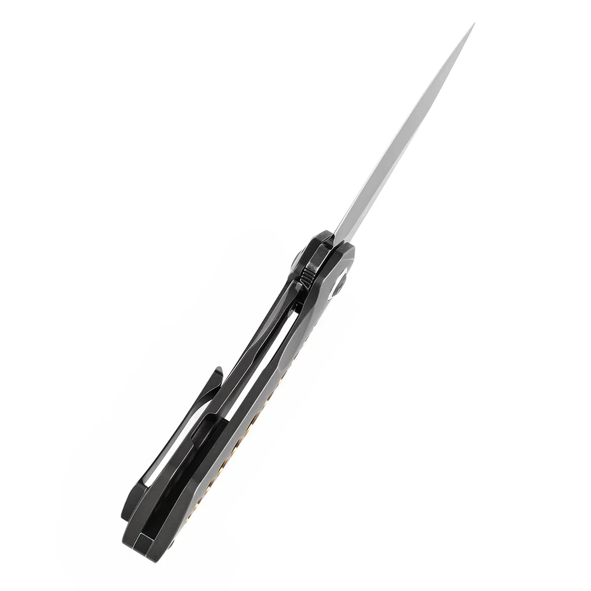 Kansept ODD 21 3.08" Blackwash CPM 20CV Blackwash Titanium with Bronze Anodized Holes Black Stonewashed K1077A1