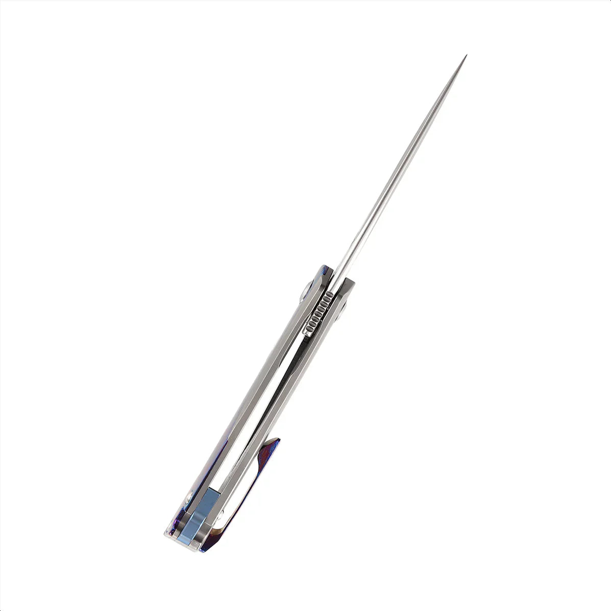 Kansept Mini Accipiter 2.9" CPM-S35VN Titanium and Timascus K2007A4