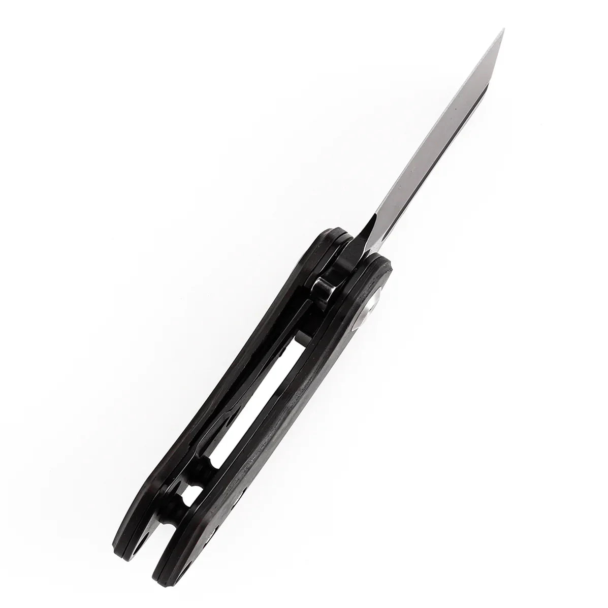 Kansept Mini Korvid 1.45" Blackwash CPM S35VN Black and Red Carbon Fiber K3030A12