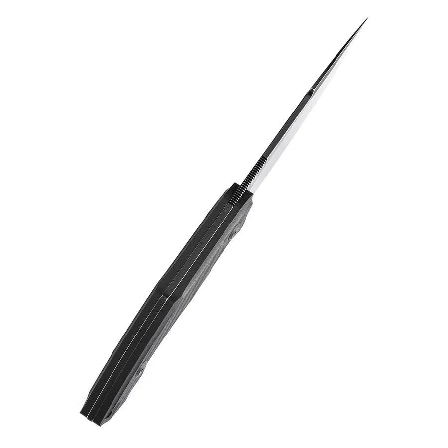 Tenable Luccio G007A2 – 3.81" Blackwash 14C28N Blade, Black G10 Handle