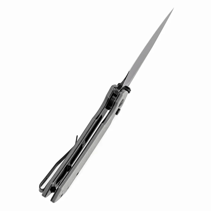 Tenable Fenrir T1034F3 – 3.45" Blackwash 14C28N Blade, Grey G10 Handle