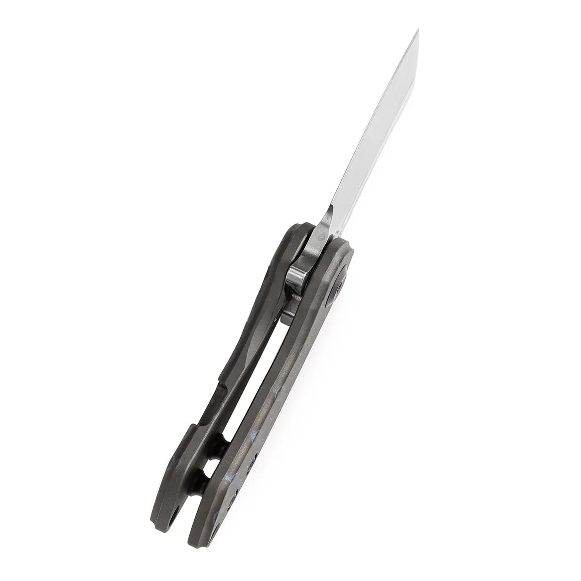 Kansept Mini Korvid 1.45" Stonewashed CPM S35VN Tiger Stripe Flamed Titanium K3030A9