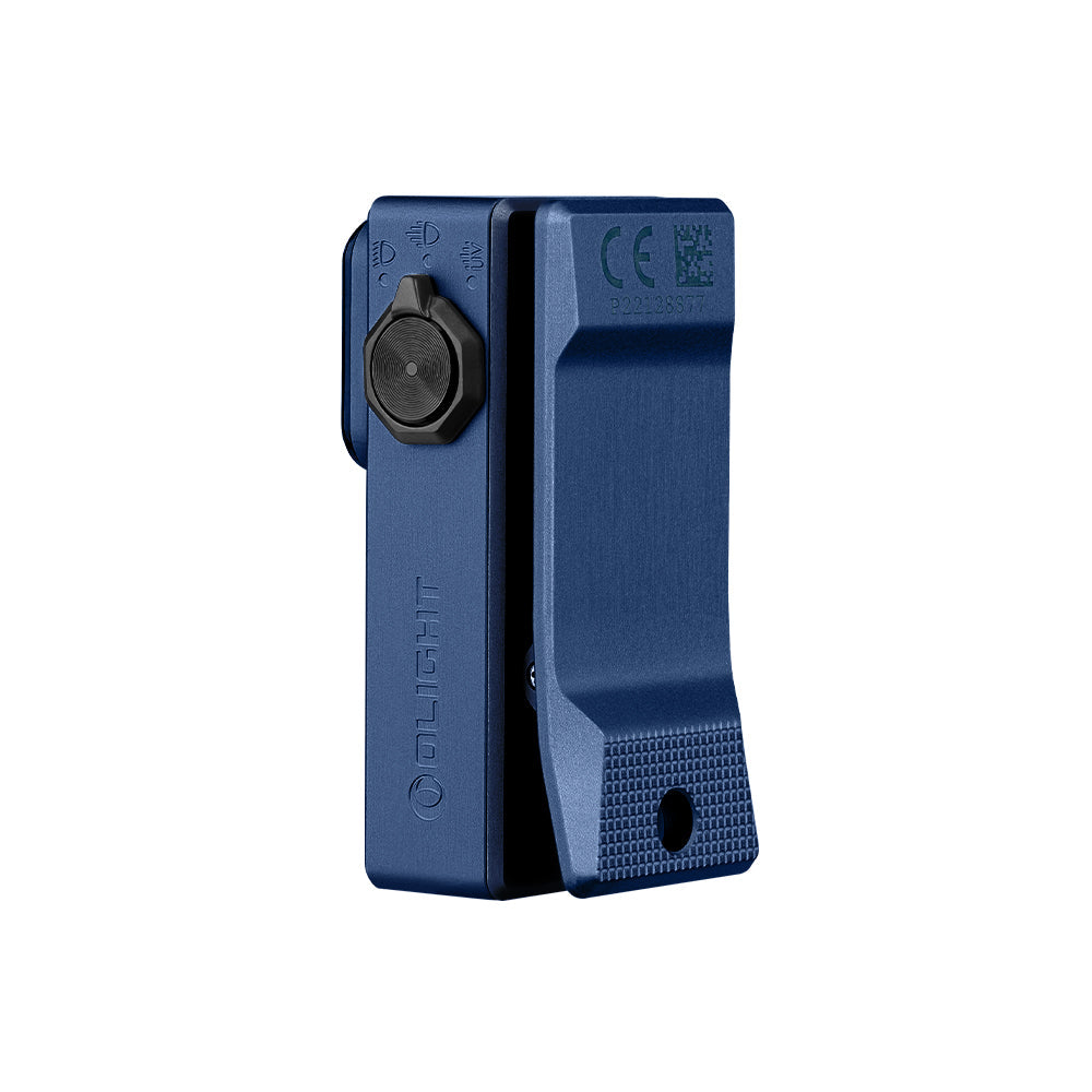 Olight Oclip Ultra 530 Lumen USB-C Rechargeable 3-in-1 Flashlight w/ RED and UV LEDs - Navy Blue