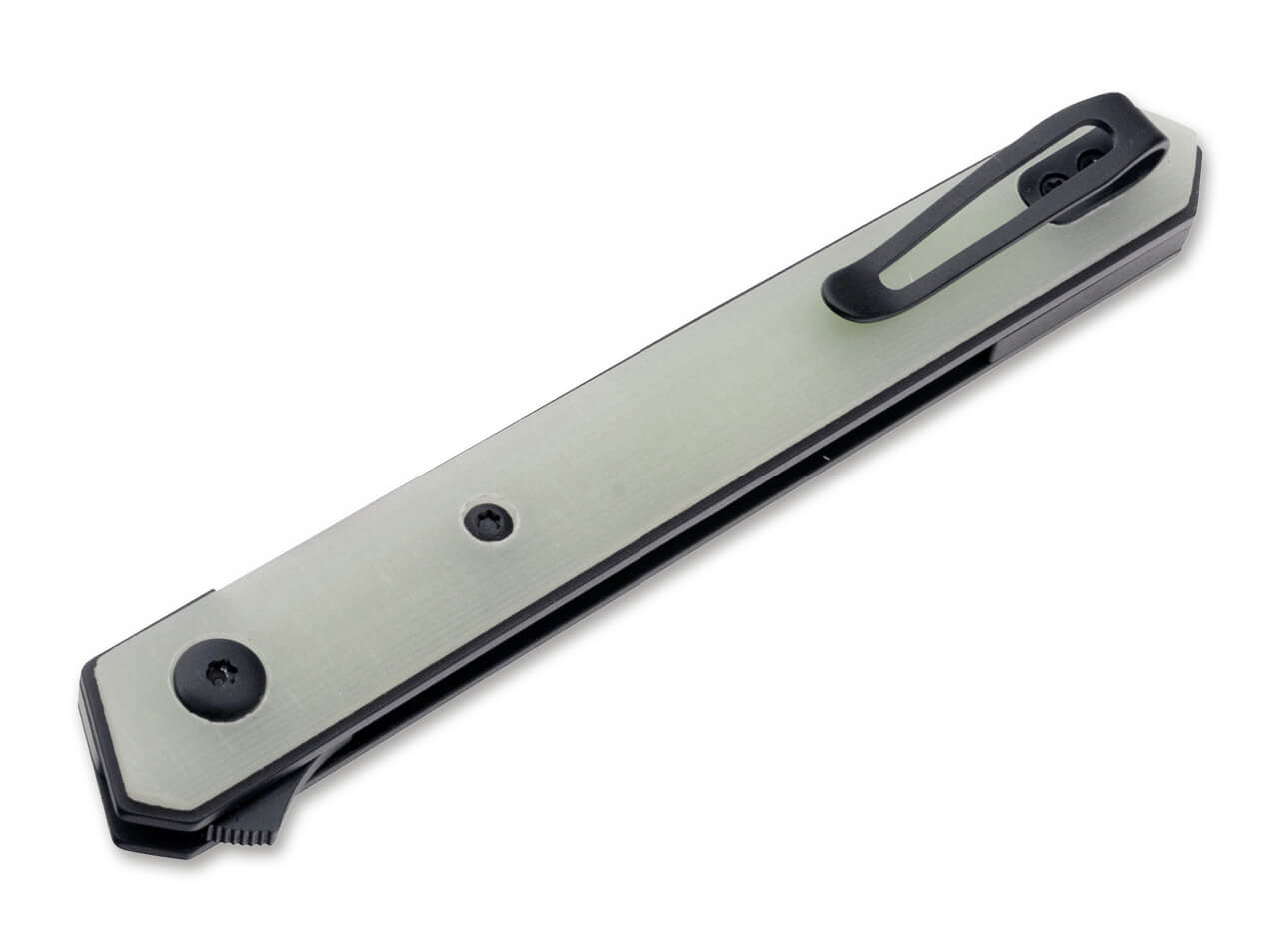 Boker Plus Kwaiken Air Mini 01BO331 3.07 in Black VG10 Blade Jade G10 Handles