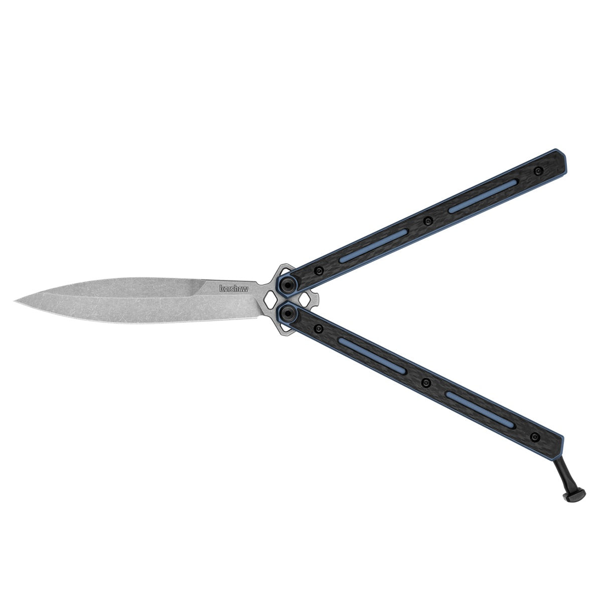 Kershaw Lucha 5150CF Butterfly Knife 4.6in CPM 20CV Steel Blade Carbon Fiber Handles