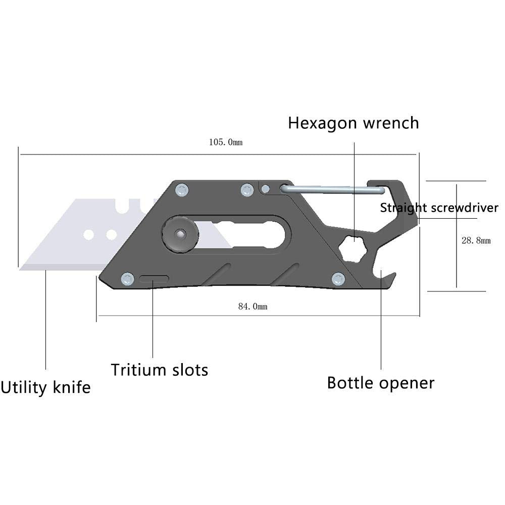 RovyVon Valor V10 Titanium Multi-purpose Adjustable Utility Tool