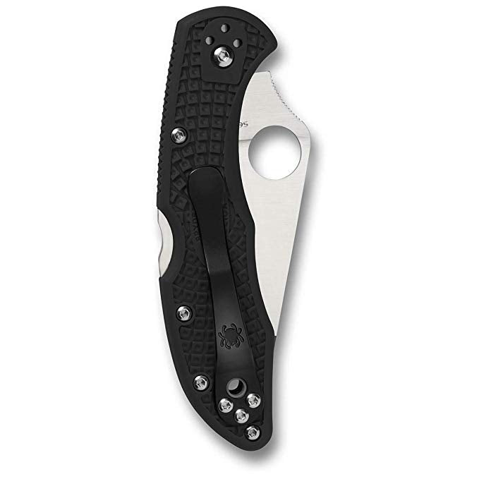 Spyderco Delica 4 FFG Black C11FPBK Folding Knife - Plain