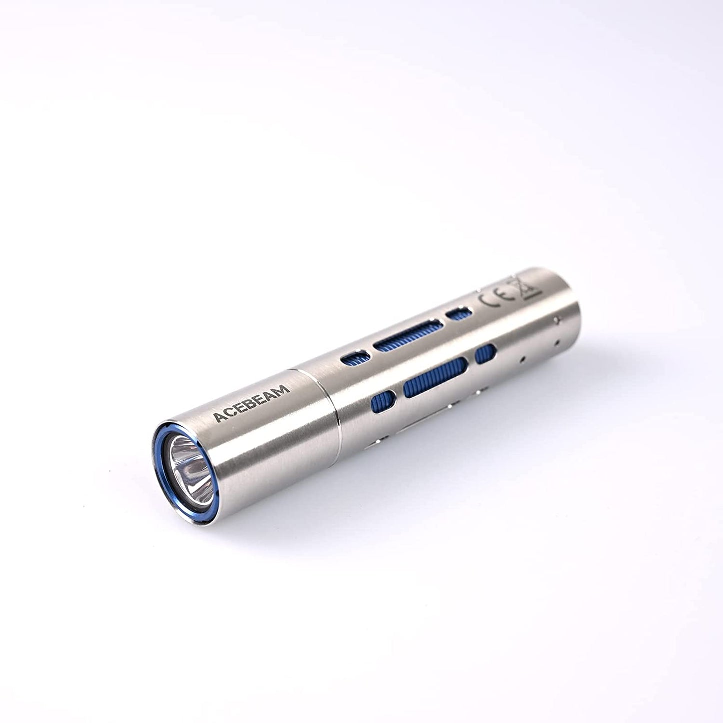 Acebeam Rider RX 650 Lumen EDC Flashlight 1 x 14500 USB-C Rechargeable Battery Stainless Steel - Silver