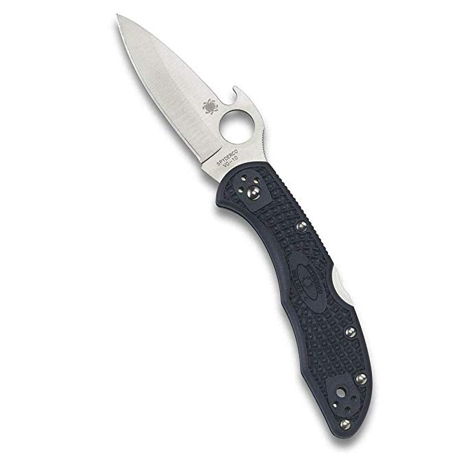 Spyderco Delica 4 Emerson Opener Plain-Edge Folding Knife - C11PGYW