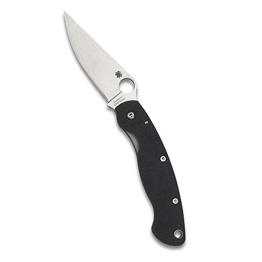 Spyderco Military G10 Handles C36GPE Folding Knife - Plain Edge