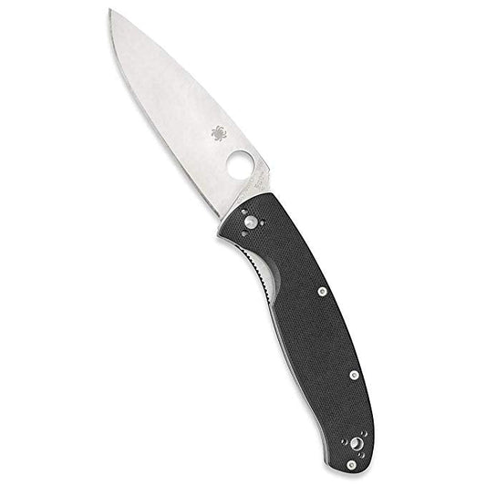 Spyderco Resilience C142GP Folding Knife 4.25in 8Cr13MoV Steel Blade - Plain