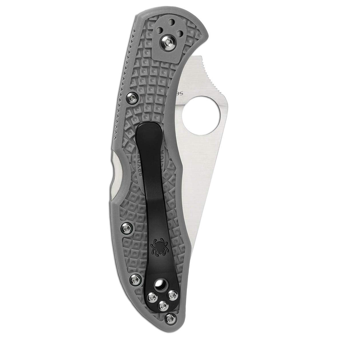 Spyderco Delica 4 FFG Gray C11FPGY Folding Knife - Plain