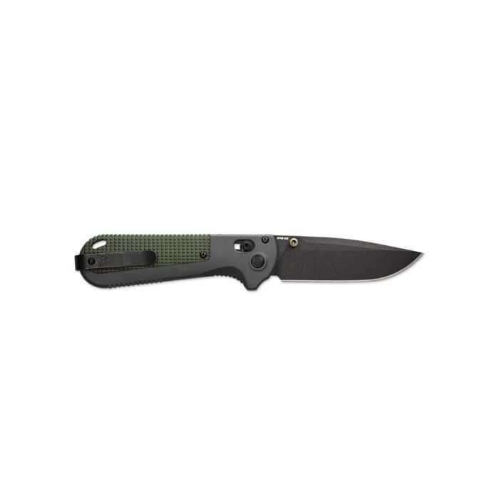 Benchmade Redoubt 430BK open position showing CPM-D2 drop point blade