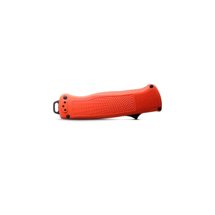 Benchmade 5370BK-04 Limited Shootout OTF AUTO Knife 3.51" CPM-CruWear Black DLC Tanto Blade, Mesa Red Grivory Handles