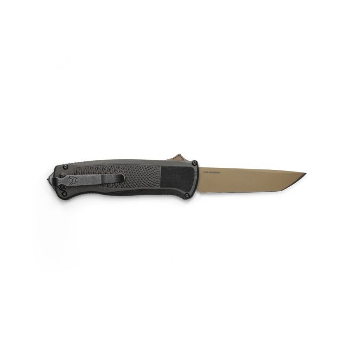 Benchmade Shootout 5370FE retracted showing CF-Elite handle and slider