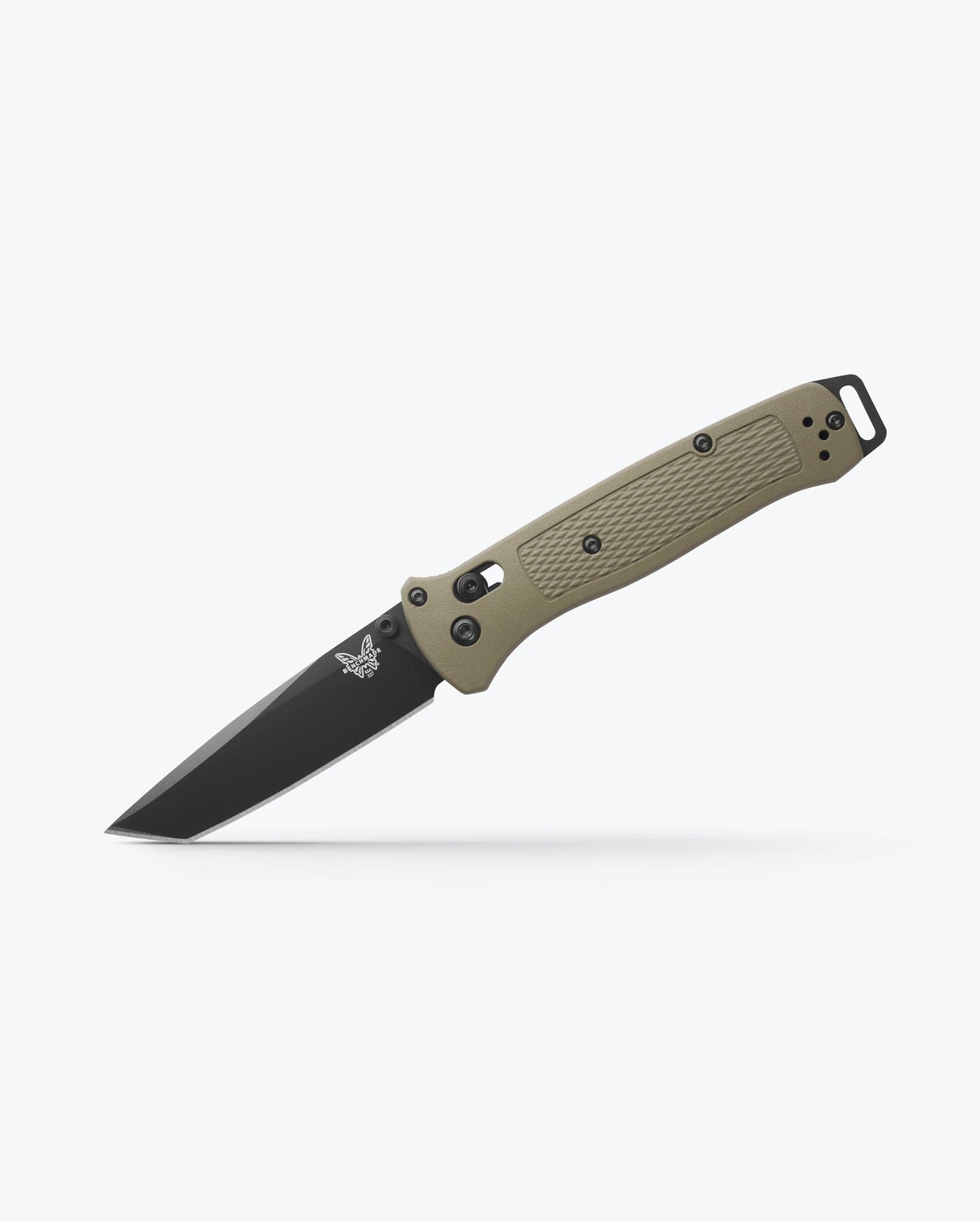 Benchmade Bailout 537BK-06 open position showing CPM-S30V tanto blade