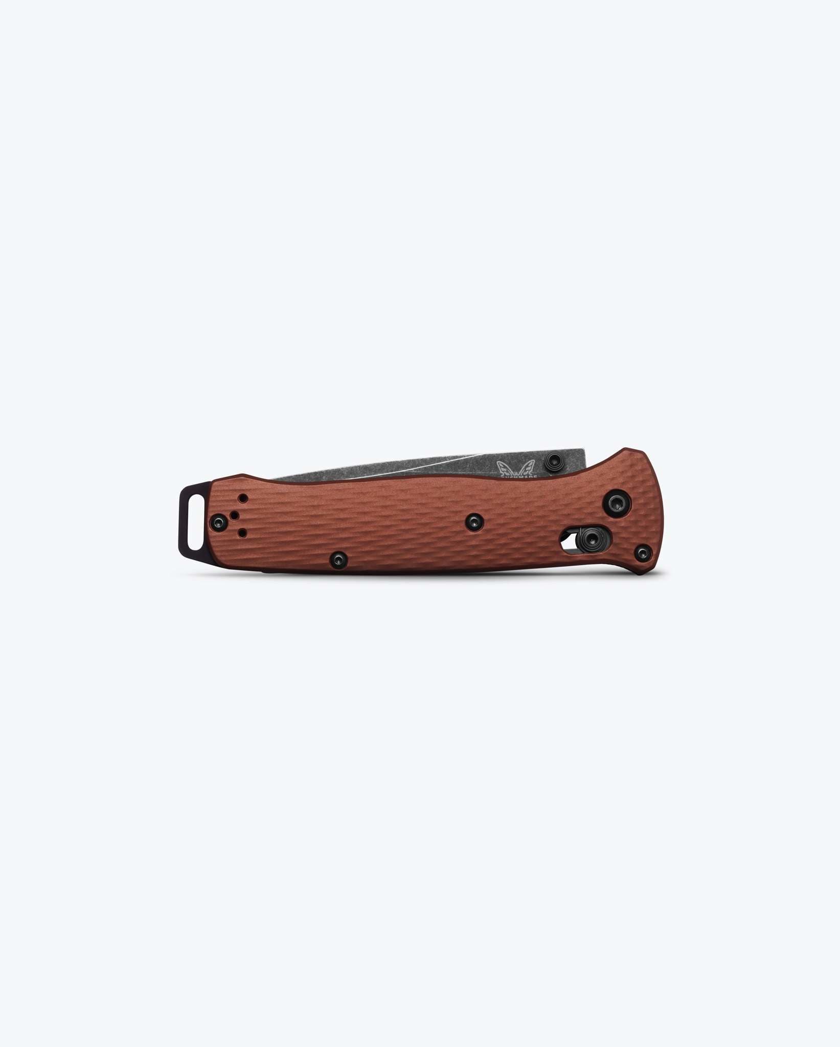 Benchmade Bailout 537BK-07 closed view showing Burnt Copper aluminum handle