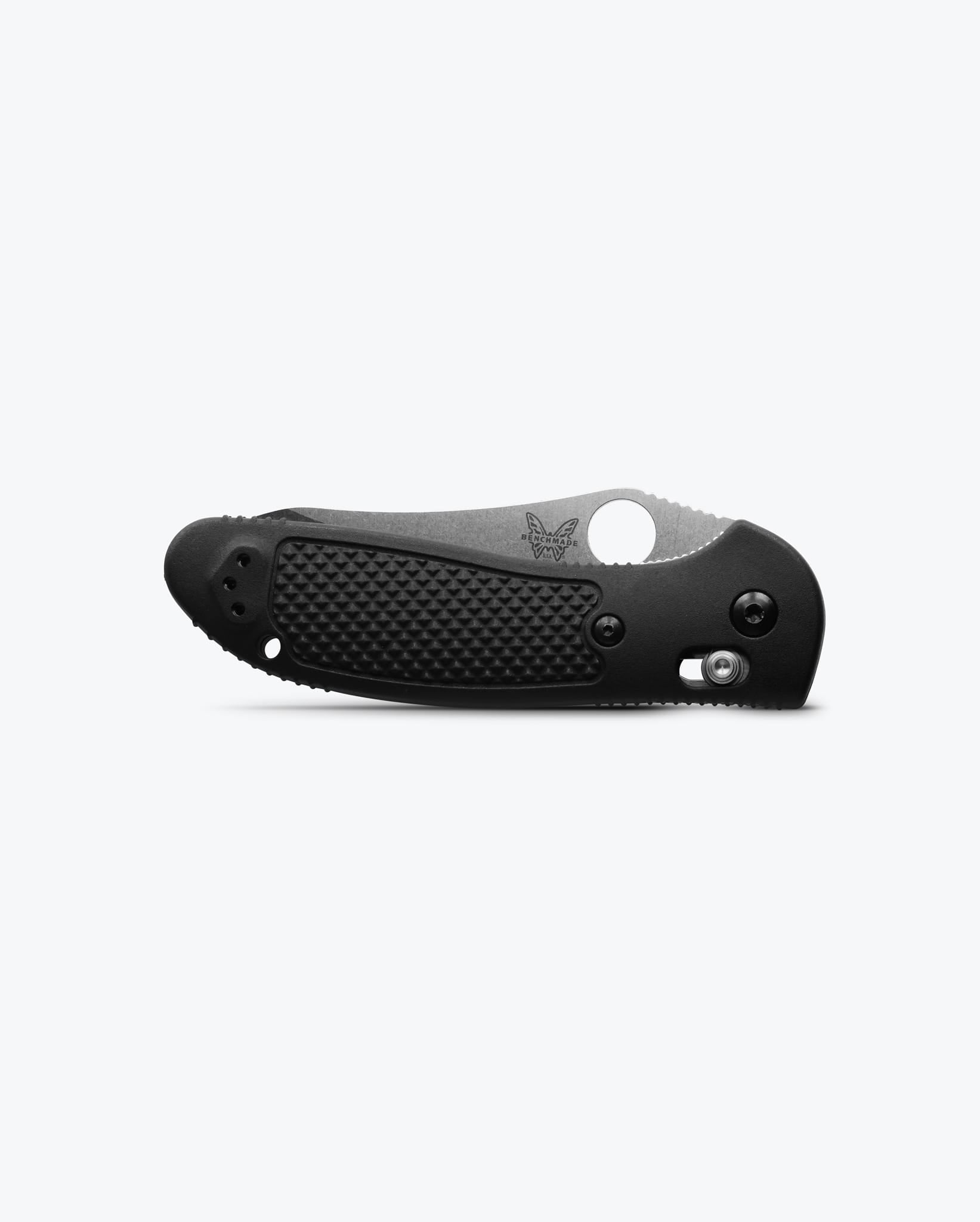 Benchmade Griptilian 550-S30V closed view showing black Grivory handle