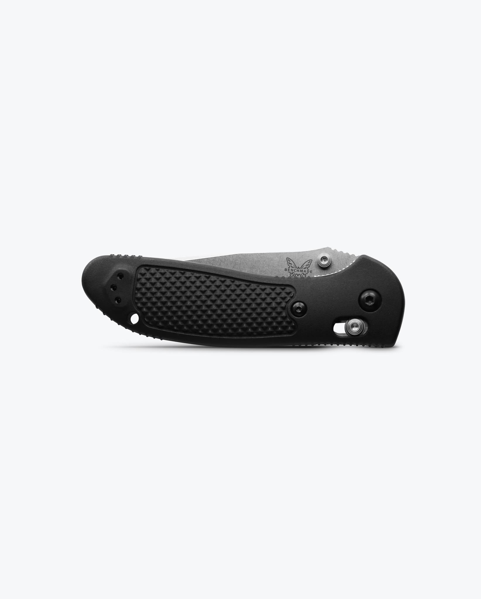 Benchmade Griptilian 551-S30V closed view showing black Grivory handle