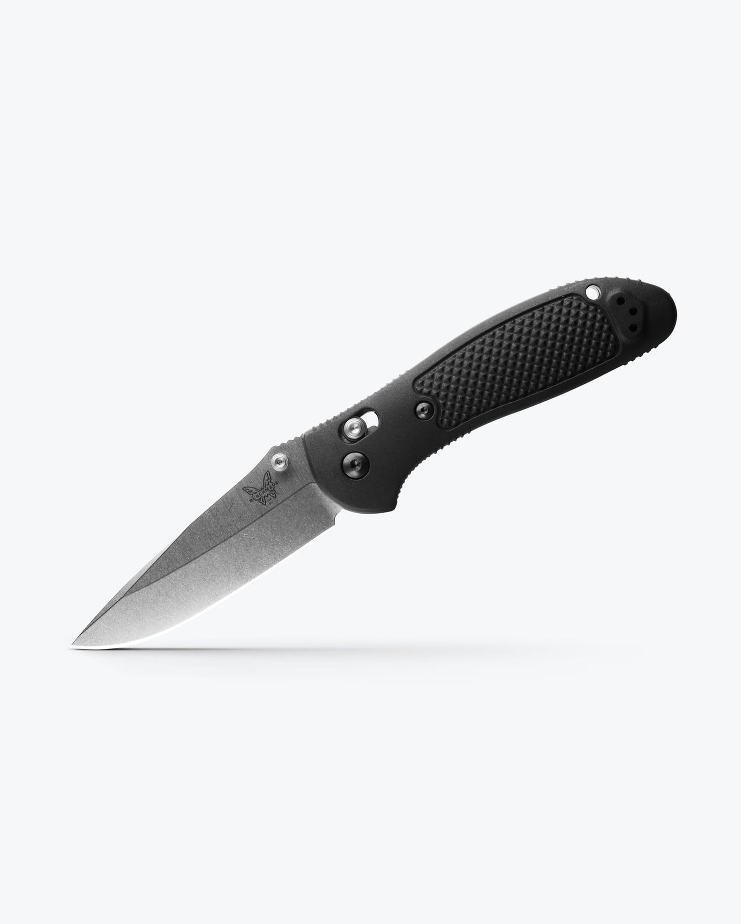 Benchmade Griptilian 551-S30V open position showing CPM-S30V drop-point blade