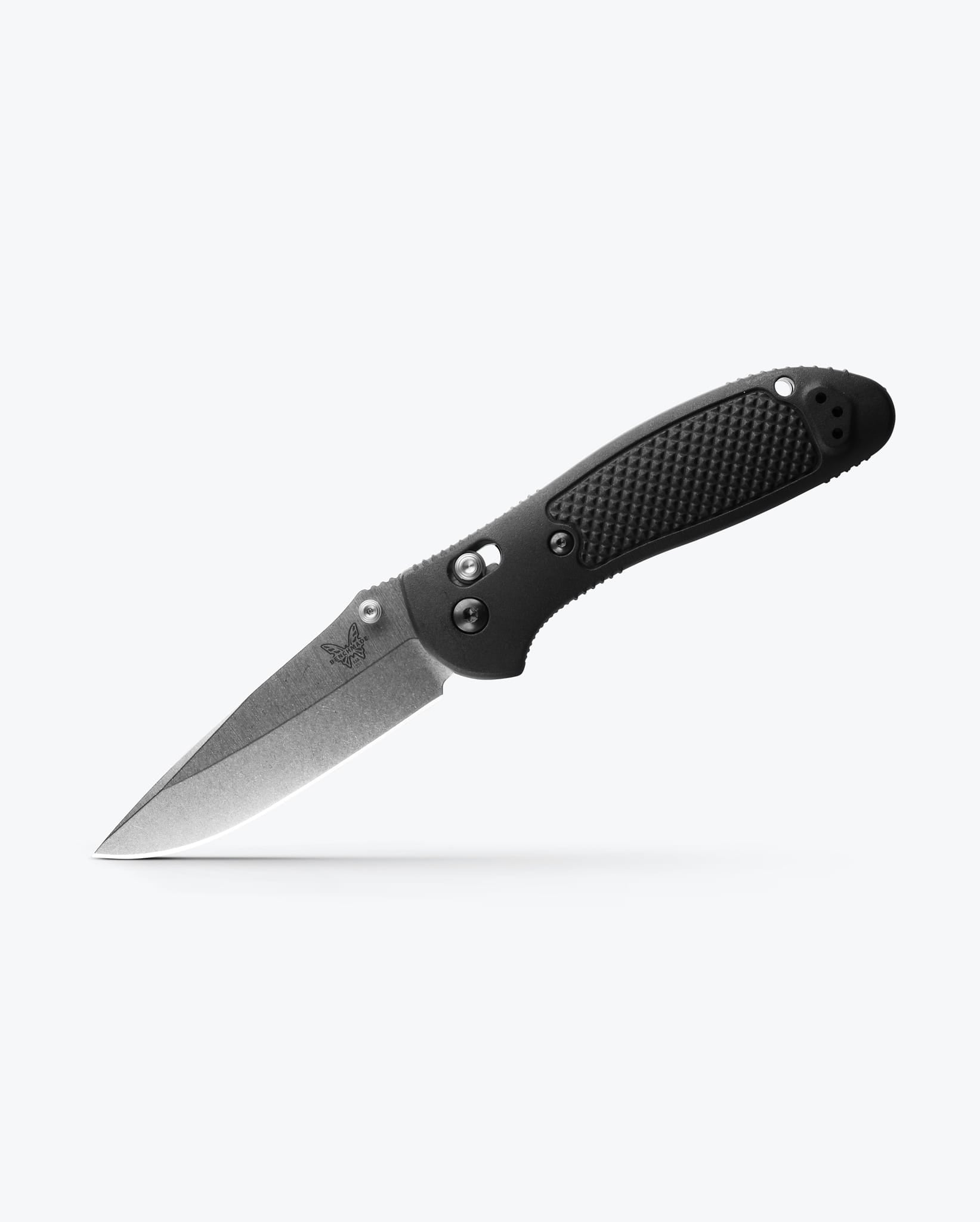 Benchmade Griptilian 551-S30V open position showing CPM-S30V drop-point blade