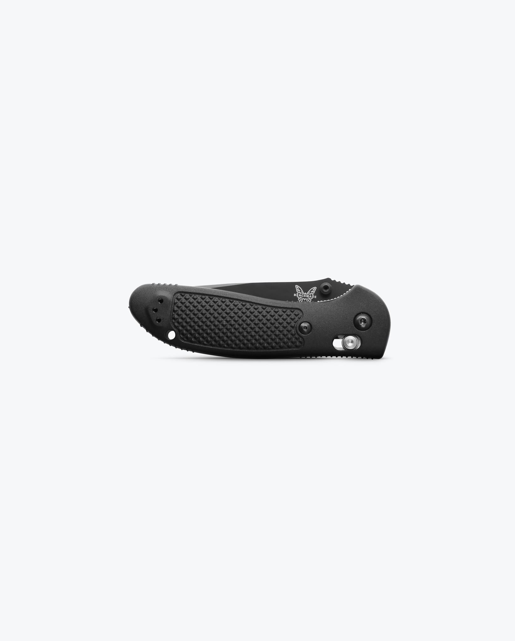 Benchmade Griptilian 551SBK-S30V closed view showing black Grivory handle
