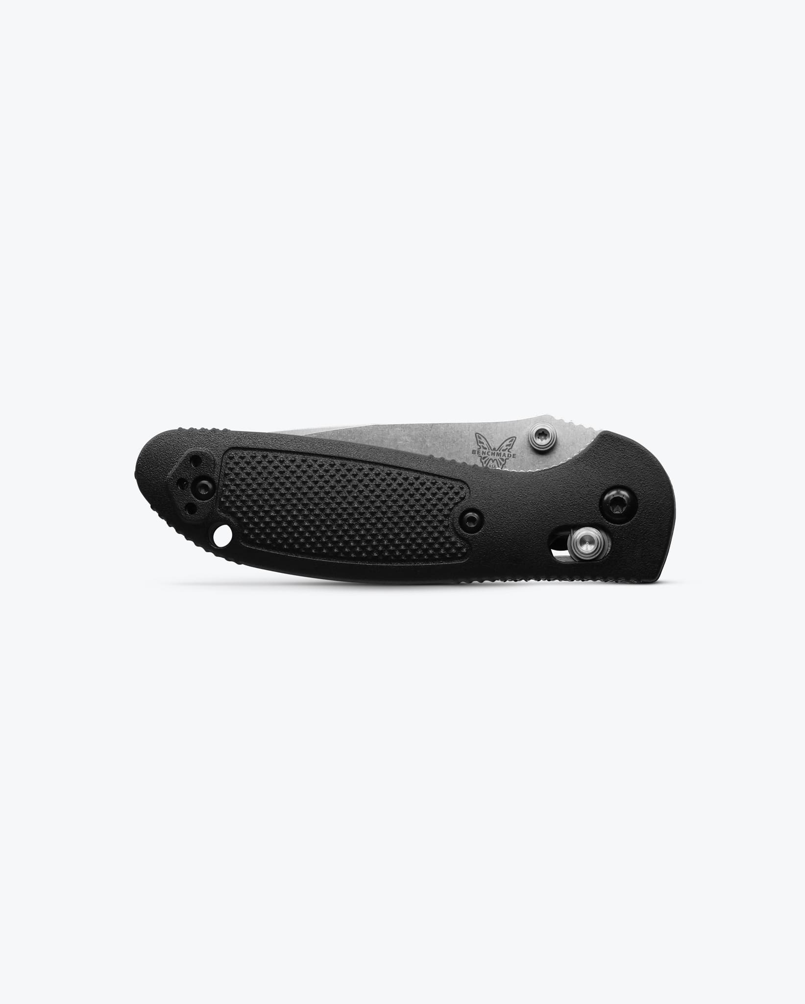Benchmade Mini Griptilian 556-S30V closed view showing black Grivory handle