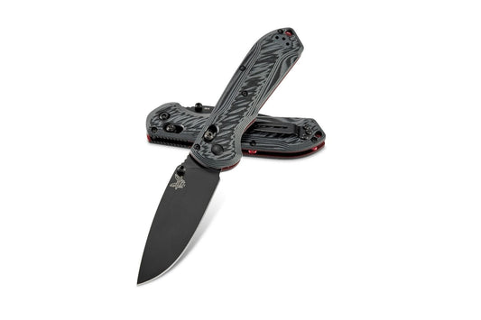 Benchmade 560BK-1 Freek folding knife open, 3.60 inch CPM-M4 black Cerakote drop point blade