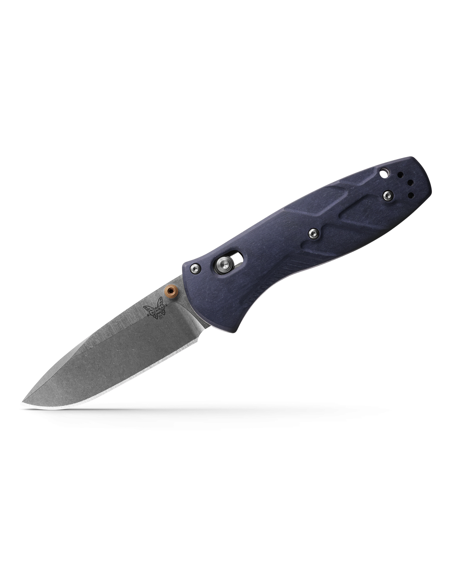 Benchmade Mini Barrage 585-03 – 2.91″ CPM-S30V Drop Point AXIS-Assisted Folding Knife, Blue Canyon Richlite