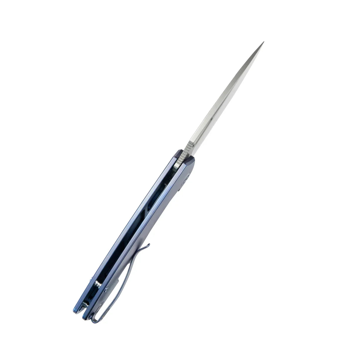 Kubey Knife Tityus 3.39" 14C28N Blue Titanium KUB360D