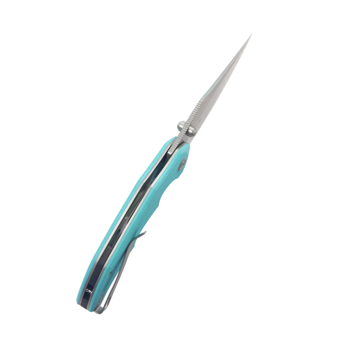 Kubey Knife Ceto 3.46" 14C28N Blue G-10 KUB181B