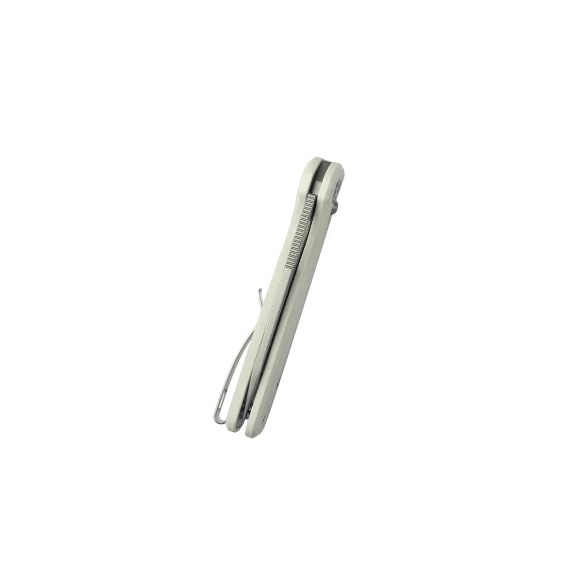 Kubey Bluff 3.19" Sandvik 14C28N White G-10 KUB248C