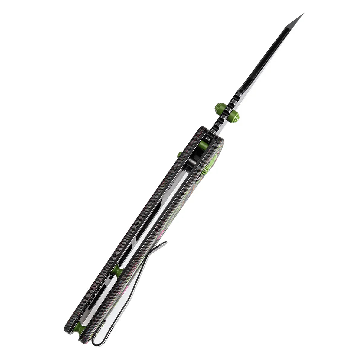 Kansept Main Street 3.36" CPM S35VN 80S Camo Carbon Fiber Black Green K1015M3