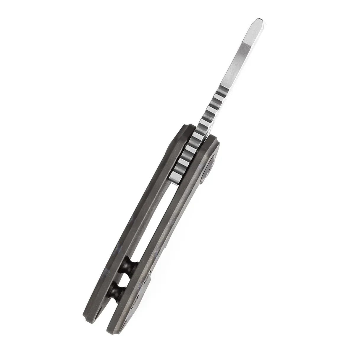 Kansept Mini Korvid 1.45" Stonewashed CPM S35VN Tiger Stripe Flamed Titanium K3030A9