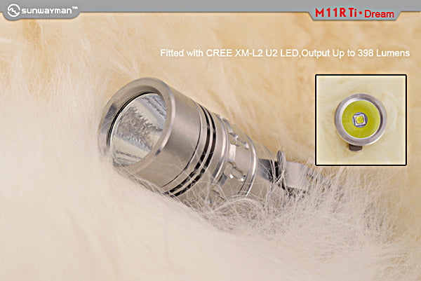 Sunwayman M11R Ti*Dream Limited Edition 1 x (R)CR123A CREE XM-L2 368 Lumen LED Flashlight