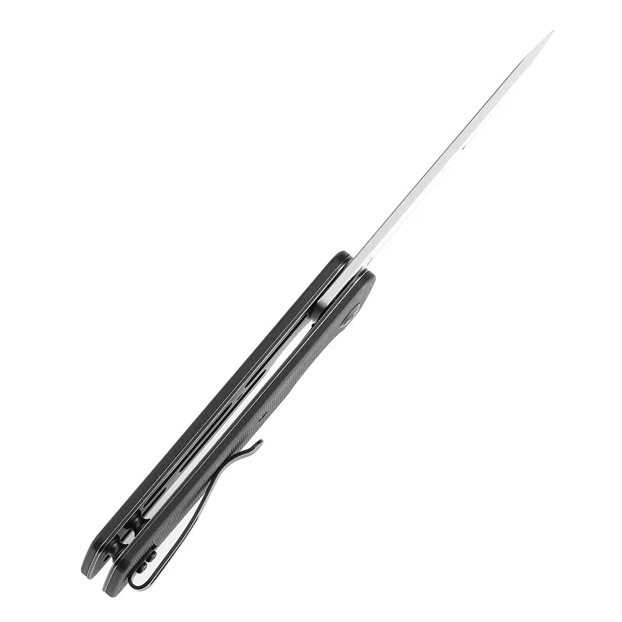 Tenable Anomaly T2038T1 – 3.14" Stonewashed Nitro-V Tanto Blade, Black G10 Handle with Liner Lock