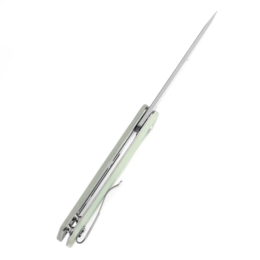 Tenable Anomaly T2038T4 – 3.14" Stonewashed Nitro-V Tanto Blade, Jade G10 Handle with Liner Lock