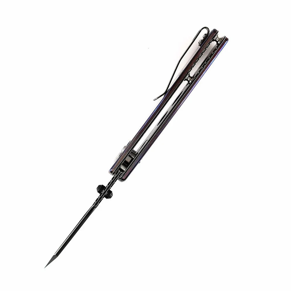 Kansept Main Street 3.36" Black Stonewashed 20CV Timascus Blue Black K1015M1