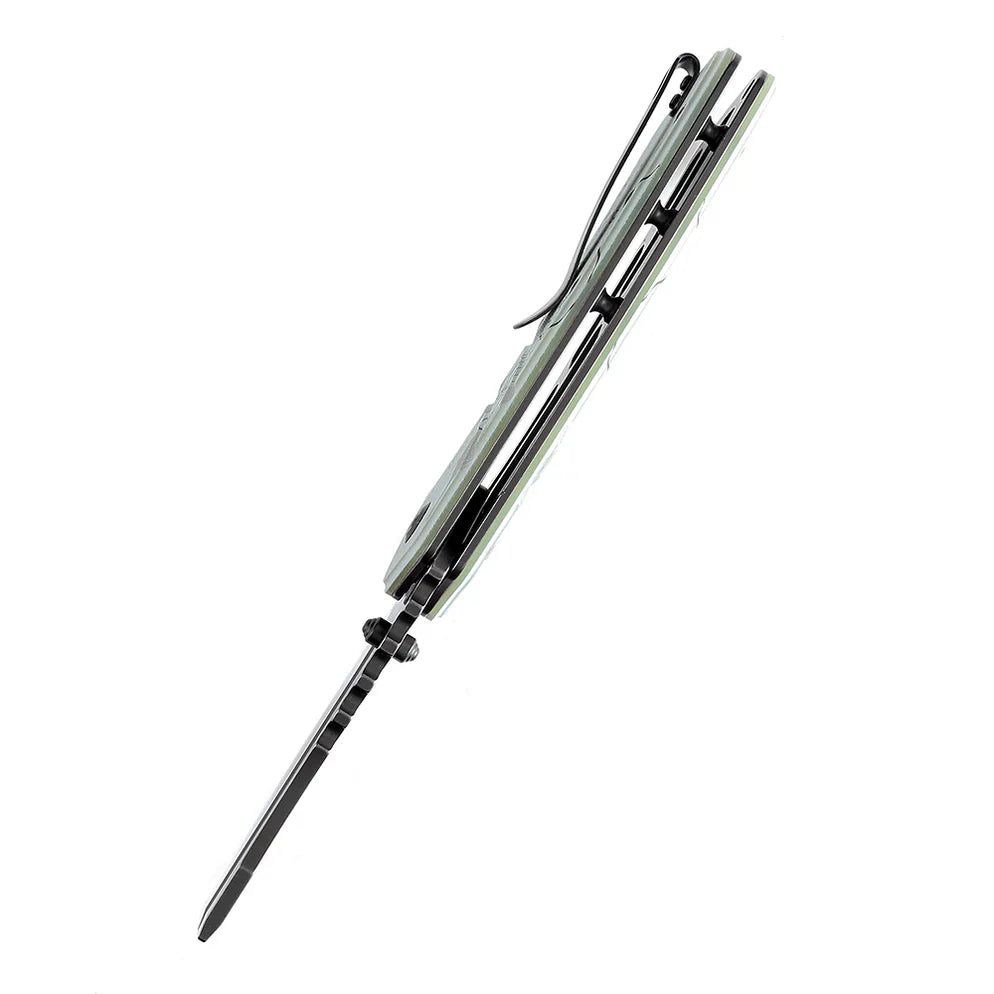 Kansept XL Korvid 3.55" 154CM Jade G10 with Parent and Child Hands T1030B5