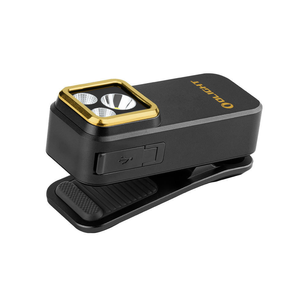 Olight Oclip Pro S – 600 Lumen Clip Flashlight w/ UV, RGB & Magnet (BLACK)