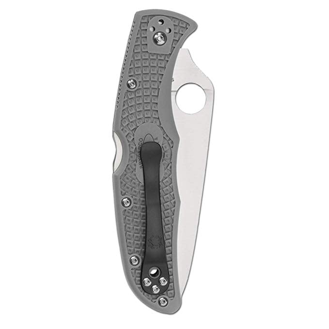 Spyderco Endura 4 FFG Gray FRN C10FPGY Folding Knife - Plain